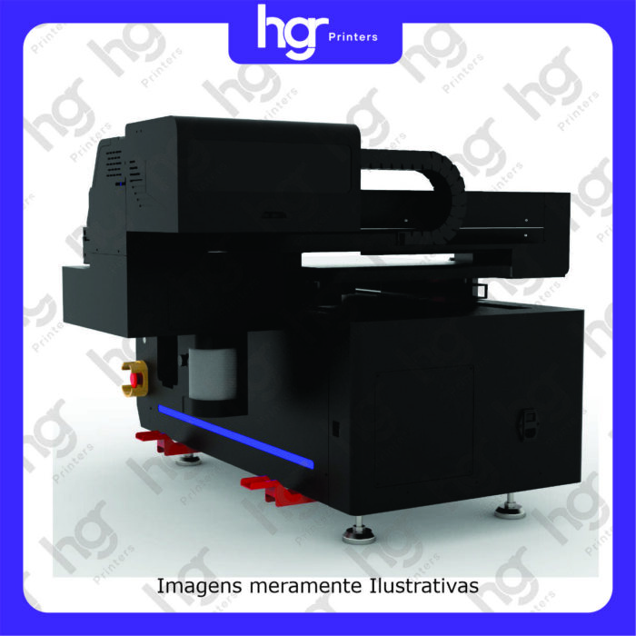 Impressora UV LED HGR4050 2 Cabeças XP600 Branco + CMYK + Verniz - Imagem 5