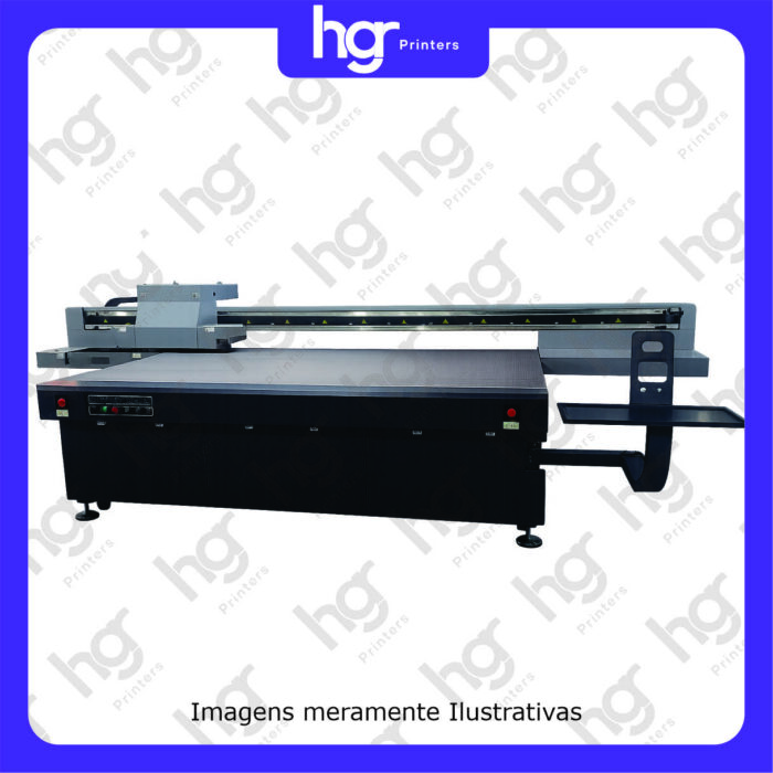 Impressora UV LED HGR2513 - 2 Cabeças I3200 Branco + Cores - Imagem 1