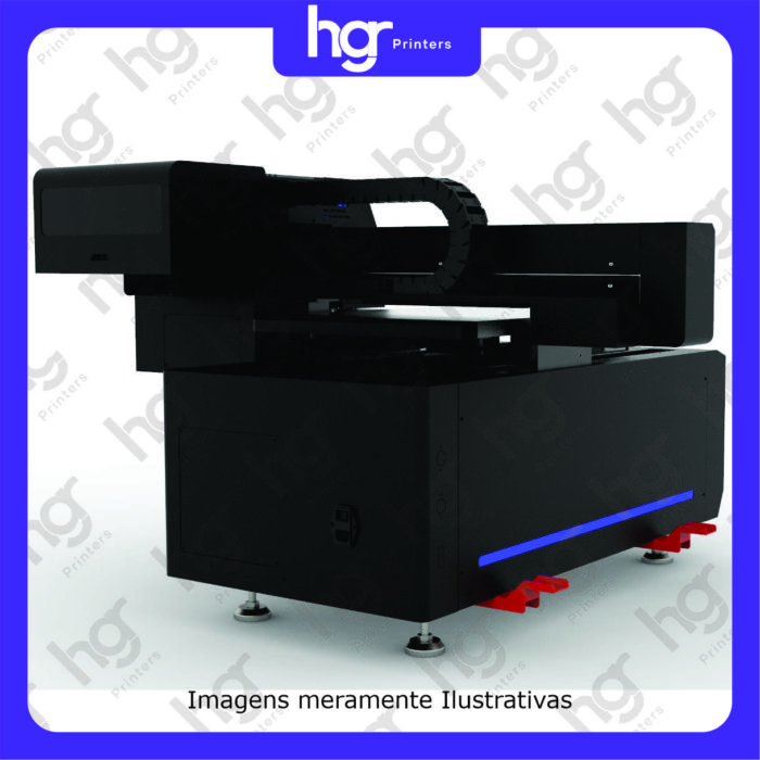 Impressora UV LED HGR4050 2 Cabeças XP600 Branco + CMYK + Verniz - Imagem 4