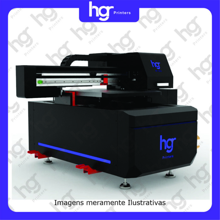 Impressora UV LED HGR4050 2 Cabeças XP600 Branco + CMYK + Verniz - Imagem 3